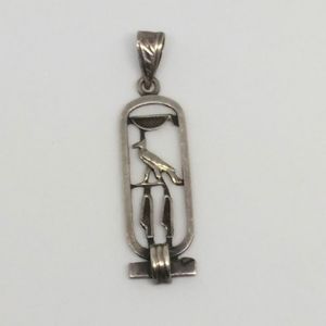 Vintage Jewelry - Sterling Silver Hieroglyphics Name Pendant "Kay" Vintage Jewelry - Sterling Silver Hieroglyphics Name Pendant "Kay"